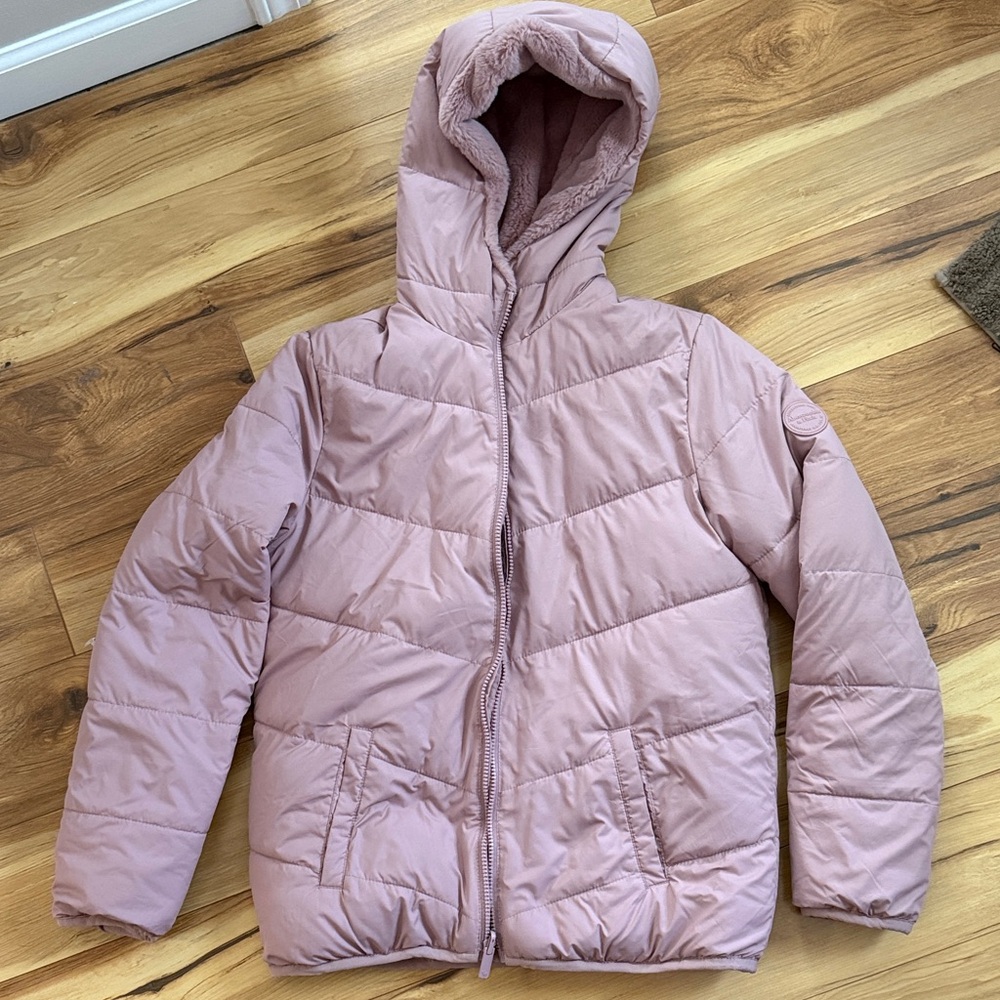 Abercrombie & Fitch Light Pink Kids Puffer Jacket